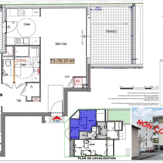  BATI-TERRE : Appartement | VALENCE (26000) | 76 m2 | 294 000 € 