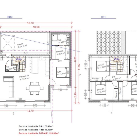  BATI-TERRE : Maison / Villa | MALISSARD (26120) | 127 m2 | 399 000 € 