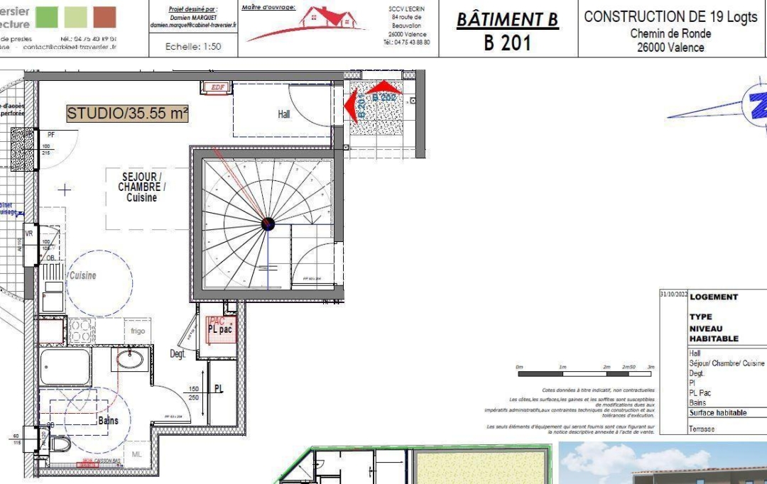 BATI-TERRE : Appartement | VALENCE (26000) | 35 m2 | 102 000 € 
